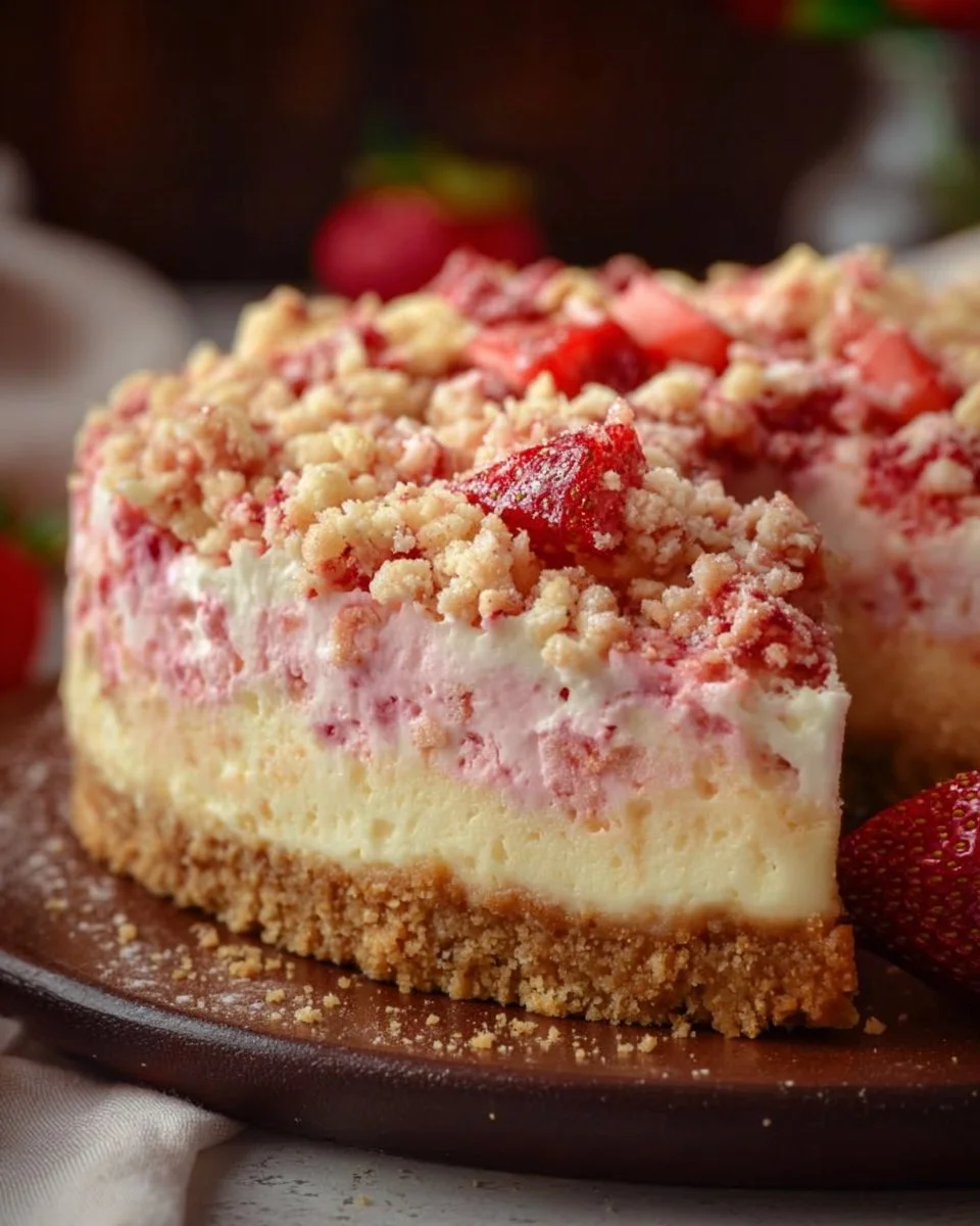Strawberry Crunch Cheesecake